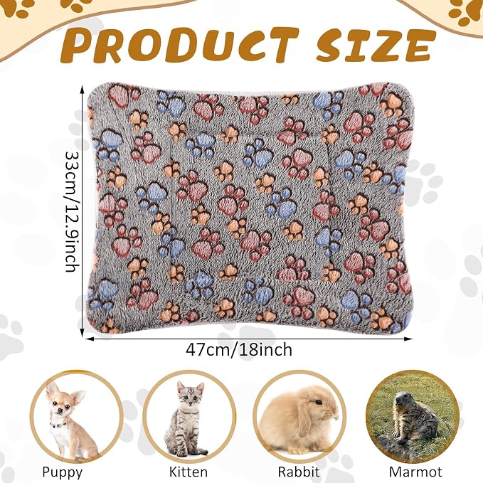 Tuanse 4 Pack Ultra Soft Dog Cat Bed Mat Small Animal Guinea Pig Bed - Image 2