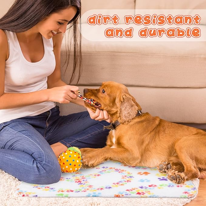 Tatuo 12 Pieces Puppy Blanket for Litter Dog Bulk Summer Throw Blanket Puppy - Image 6