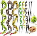 Interactive Cat Toy Wand with Catnip Mouse, Cat Teaser Wand Rainbow String by URMYONLY