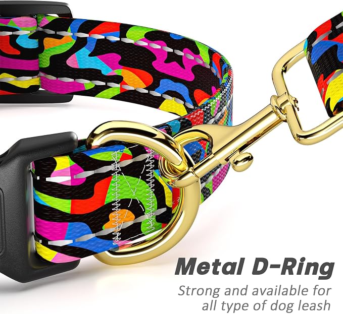 Reflective Dog Collar for Extra Small Dogs, Cute Boho Adjustable Heavy-Duty - Image 5