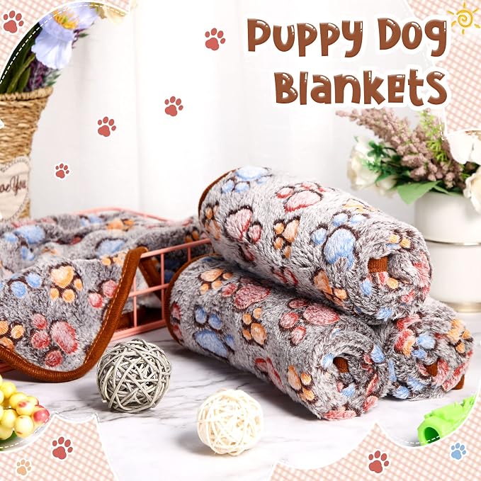 Tatuo 4 Pcs Dog Blanket for Pet Cat Blankets Indoor Puppy Teething Stuff Toys - Image 7