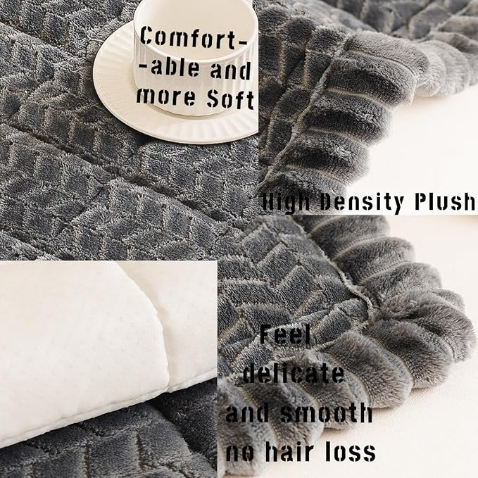 Sofa Cover Fuzzy Couch Cover for Pet, Couch Covers for Dogs Washable Non-Slip - Image 4