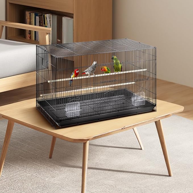 VEVOR 30 Inch Flight Bird Cage, Stackable Bird Cage Parakeet Cage - Image 8