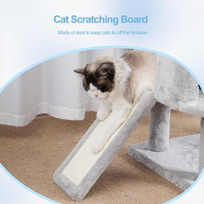 Hey-brother Cat Tree Tower, Sturdy Scratching Posts - Image 5