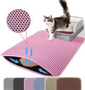 Jumbo Cat Litter Mat, 46x26 Inches Double Layer Honeycomb Litter Trapping Mat by Petinstinct