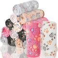 18 Pcs Dog Blankets for Small Dogs Washable Soft Fluffy Fleece Puppy Blankets by Retainbre