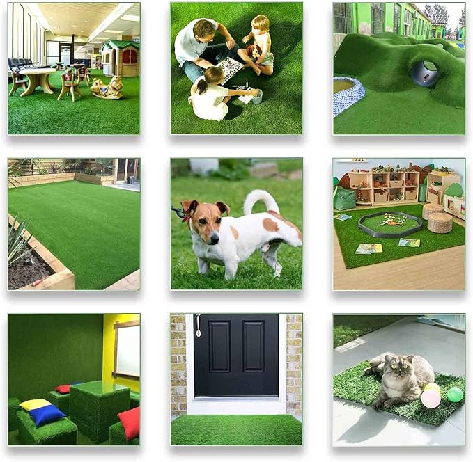 ALTRUISTIC Artificial Grass 13FTX39FT, Realistic Fake Grass Deluxe Turf - Image 8