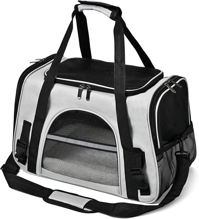 Dog Cat Carrier Soft for Small Pet Up to 16 Lbs TSA Airline Approved Travel by Unknown