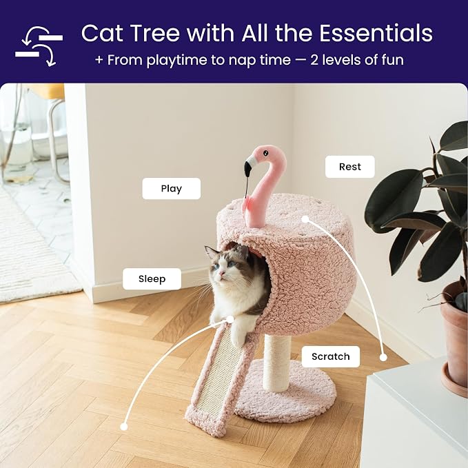 Catry Flamingo 2-Level 29" Cat Tree - Image 3