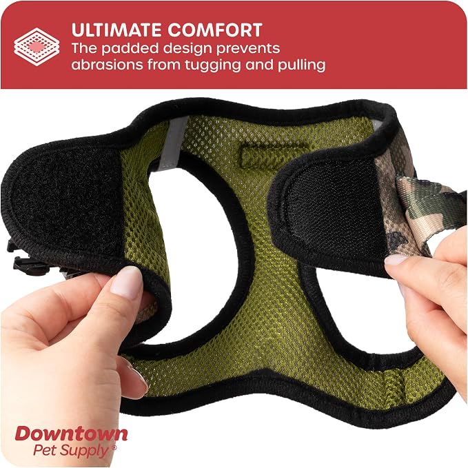 Downtown Pet Supply Step in Dog Harness No Pull, Camo Green - Image 6