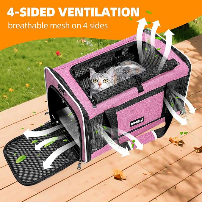Cat Carrier Soft-Sided Travel Bag - Image 4