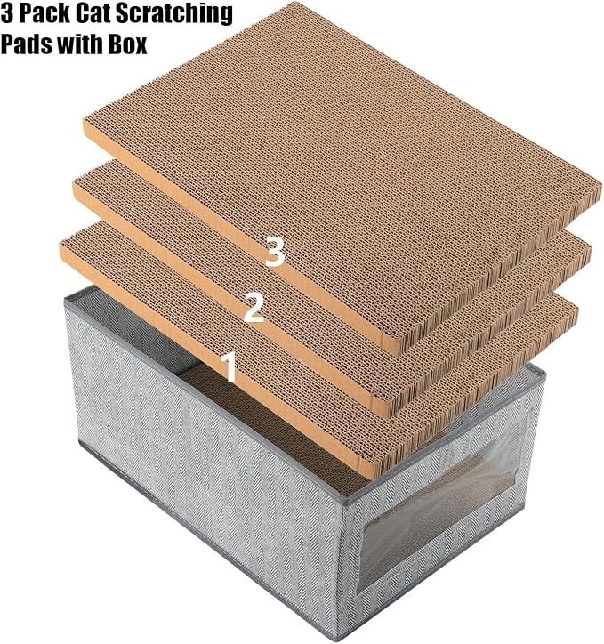 Kichwit Large Cat Scratching Pads, Reversible Cat Scratching Board, 16.5" x - Image 2