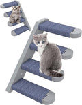 Skywin Cat Wall Steps, 2 Pack Wooden Color Solid Rubber Cat Stairs by Skywin