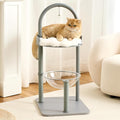Modern Cat Tree Tower for Indoor Cats up to 12lbs, Wood Cat Bed by Kicari