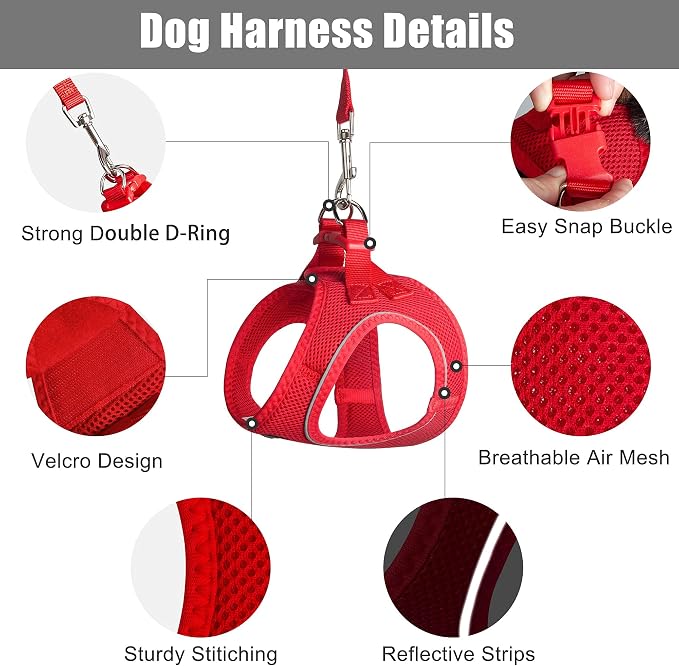 PetiFine Cat Harness and Leash Set, Escape Proof Kitten Harness Reflective - Image 3