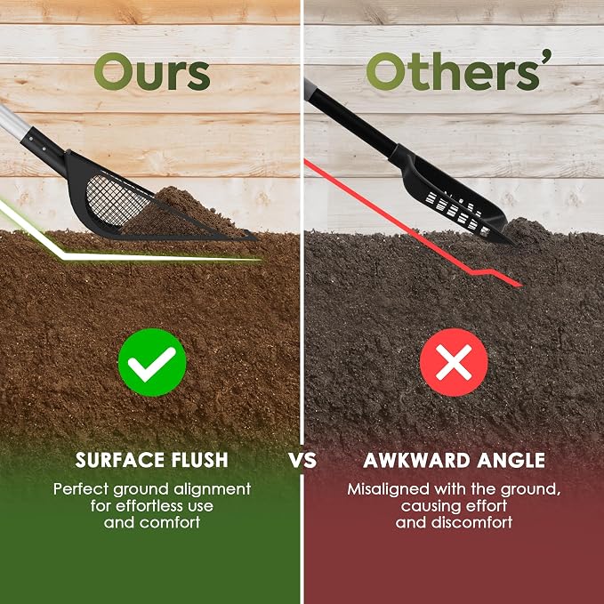 2-in-1 Chicken Coop Poop Scooper and Rake - Image 2