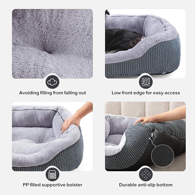 INVENHO Large Dog Beds Large Sized, Washable Orthopedic Warming Soft Sleeping - Image 6