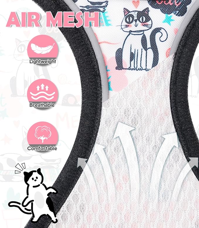 Halypet Cat Harness and Leash Set Cute Escape Proof Vest Harness - Image 7