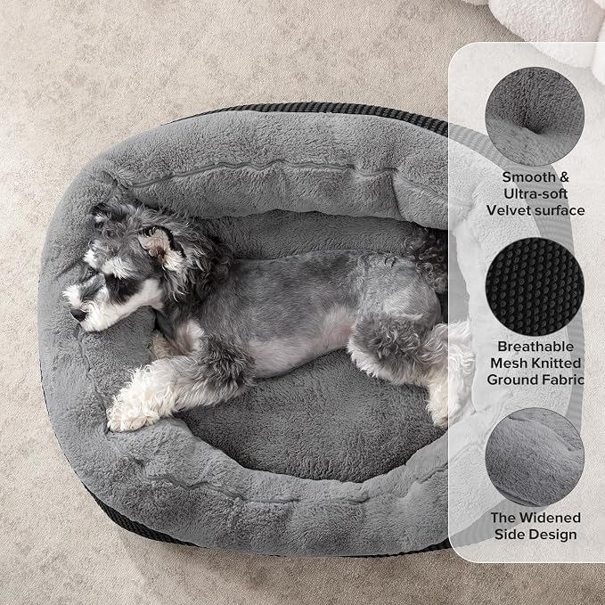 INVENHO Dog Bed Medium Size, Orthopedic Warming Soft Calming Sleeping Durable - Image 2
