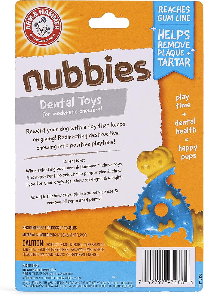 Arm & Hammer for Pets Nubbies TriBone Dog Dental Toy - Image 9