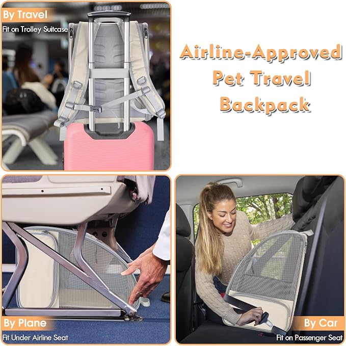 Cat Backpack Carrier, Large Pet Carrier Backpack - Image 6