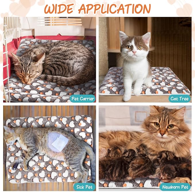 VitalCozy 2 Pack Self Warming Cat Mat Self Heating Pad Bed Reversible Machine - Image 5