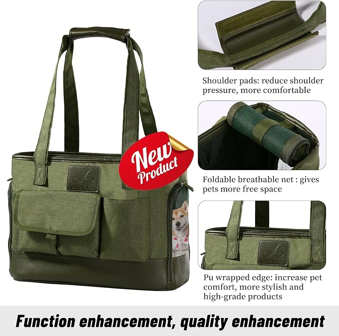 Dog Carrier, Cat Carrier, Pet Carrier, Foldable Waterproof Premium Oxford Cloth - Image 3