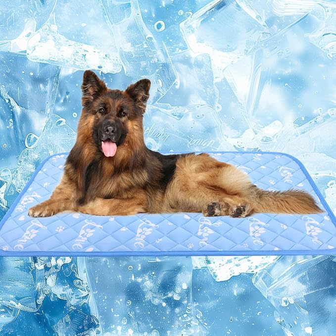 MH MYLUNE HOME Dog Cooling Mat 59" x 40" Arc-Chill Cool Fiber & Endothermic by MHMYLUNEHOME
