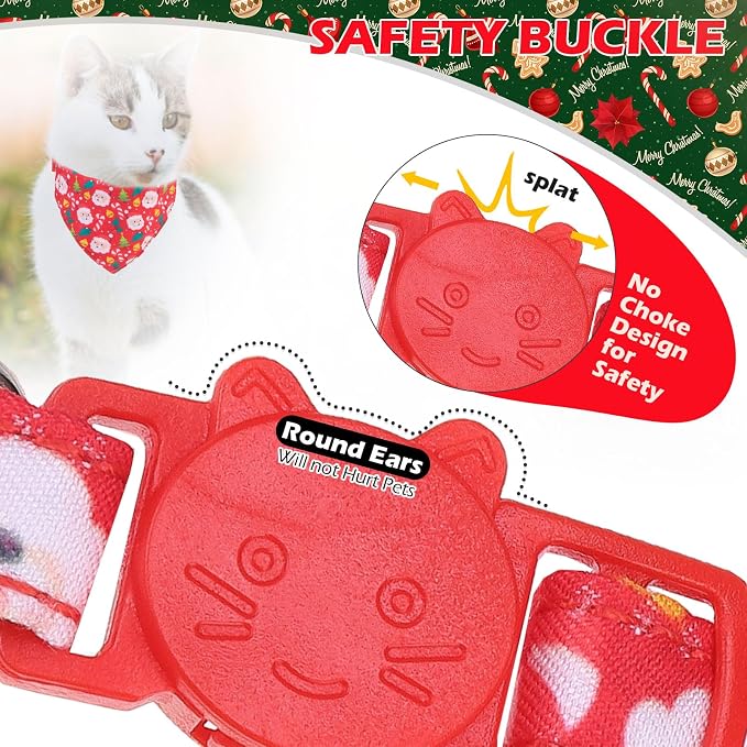 EXPAWLORER Christmas Cat Collar Breakaway - Image 5