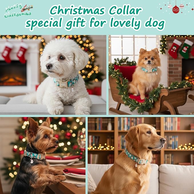 Christmas Dog Collar，Soft Cotton Dog Collars - Image 2