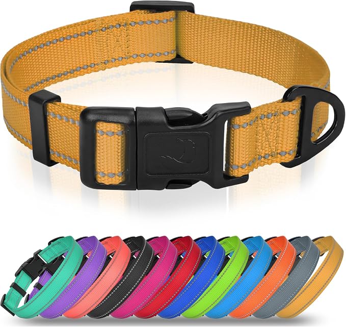 Joytale Small Dog Collar, Reflective and Adjustable Nylon Collar by Joytale