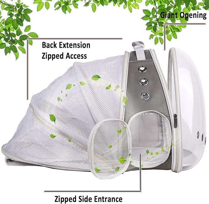 Expandable Carrier Backpack for Kitten Bunny and Small Puppy, Vented - Image 5