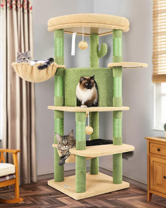Globlazer Cactus Corner Cat Tree Tower by Globlazer