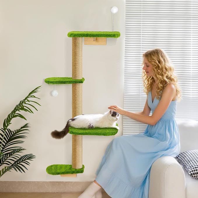 Cat Wall Climber and Floating Shelves, Wall Mounted Cat Tree - Image 2