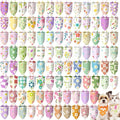 100 Pcs Spring Floral Dog Bandanas Bulk Pet Bibs Colorful Triangle Scarf Floral by Huhumy