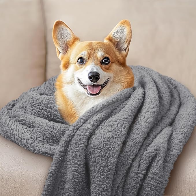 1 Pack 3 Calming Blankets Fluffy Premium Fleece Pet Blanket Soft Sherpa Throw - Image 6