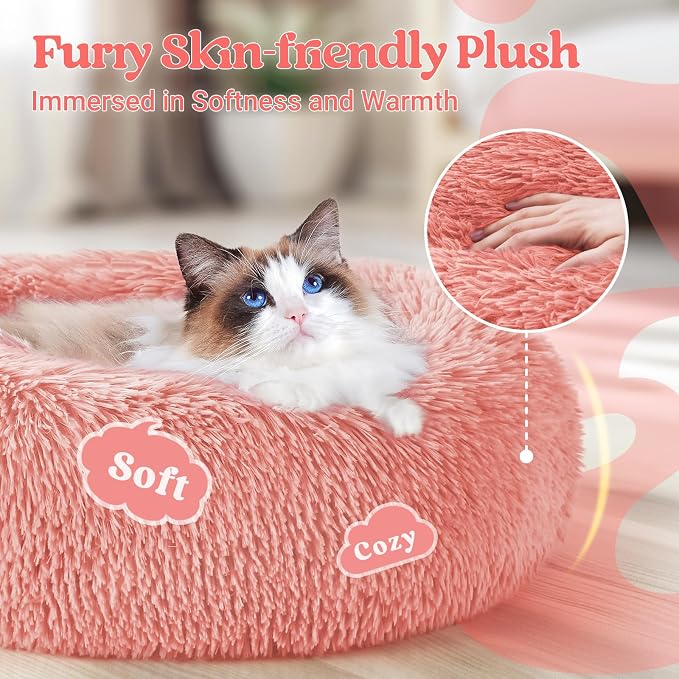 rabbitgoo Cat Beds for Indoor Cats, 20 inches Cat Bed Machine Washable - Image 2