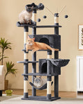 Yaheetech Cat Tree, 67in Large Tower w/ 3 Removable Teaser Sticks, 2 Kitten-Ear by Yaheetech