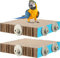Skyygemm 2 Pieces Parrot Toy Bird Chew Cage Accessories Flat Perch Bird Paw by Skyygemm