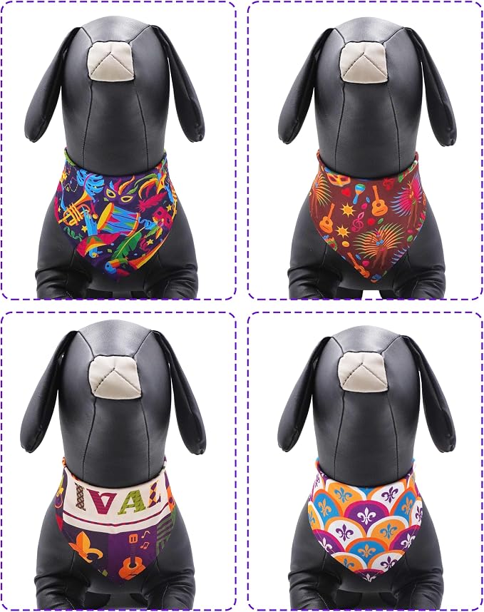PET SHOW 50 Pack Mardi Gras Dog Bandanas Bulk - Image 4