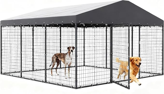 Gotland Dog Kennel Outdoor 10 x10 x6 FT, Dog Cage Outdoor - Image 2