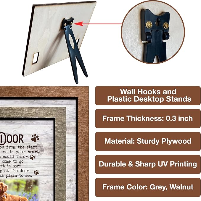 Customized Pet Memorial Picture Frame Dog Picture Loss Gift - Image 5