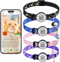 The Ultimate QR Code Pet ID Collar 4-Pack | Breakaway Adjustable Cat Collars by Taghelp