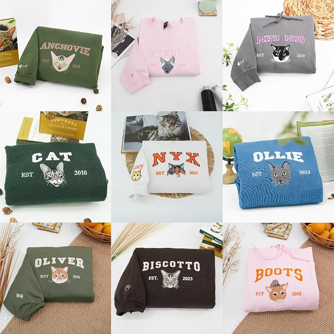 COUPLEHOODIES Custom Dog Portrait Sweatshirt from Photo – Personalized Pet - Image 8