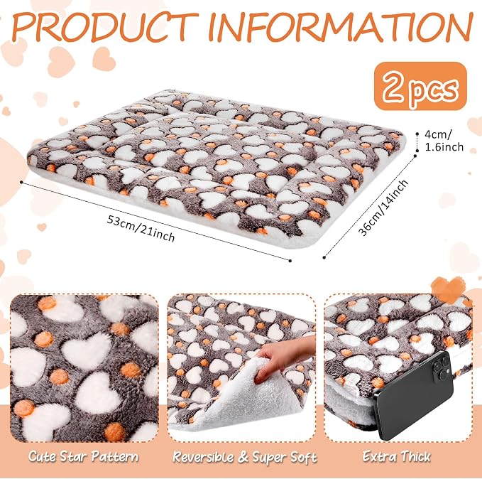 VitalCozy 2 Pack Self Warming Cat Mat Self Heating Pad Bed Reversible Machine - Image 2