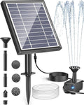 Biling Solar Fountain for Bird Bath, Solar Panel Kit Outdoor Solar Water Pump by biling