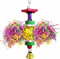 SunGrow Parakeet Toy, Brightly Colored Hanging Toy Made of Rattan, Wood and by SunGrow