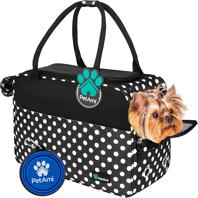 PetAmi Dog Purse Carrier for Small Dogs, Airline Approved Soft Sided Pet Carrier by PetAmi