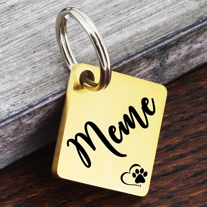 Ultra Joys Dog ID Tag, Custom Dog Tag Personalized Cat Tag, Pet ID Tag - Image 2