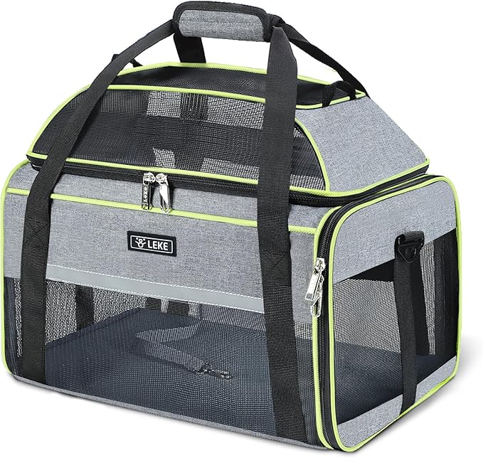 Lekereise Top-Expandable Pet Carrier 18x13x9.5 Inch Southwest Frontier Airline by Lekereise